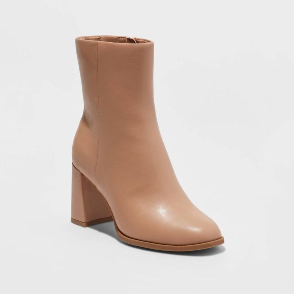 Women's Janelle Dress Boots - A New Day Tan 11